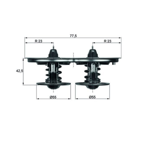 TERMOSTAT (80°) 124/144 BÜYÜK KAFA