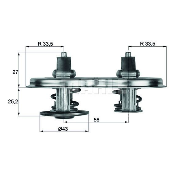 TERMOSTAT 83C SCANIA 124/144/143 KÜÇÜK KAFA