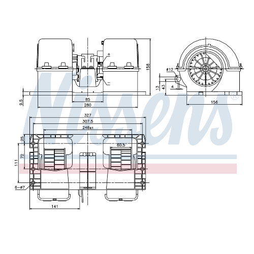 KALORİFER MOTORU KOMPLE VOLVO FH-FM