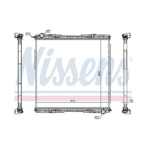 RADYATÖR SCANIA CG SERİ   (ÇERÇEVESİZ)