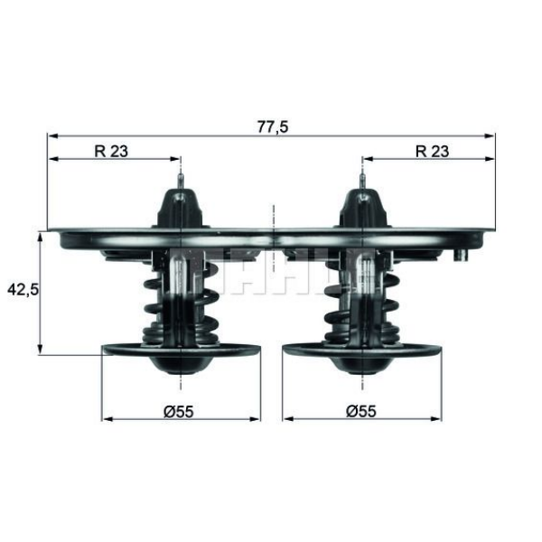 TERMOSTAT 80C SCANIA 124/144 BÜYÜK KAFA