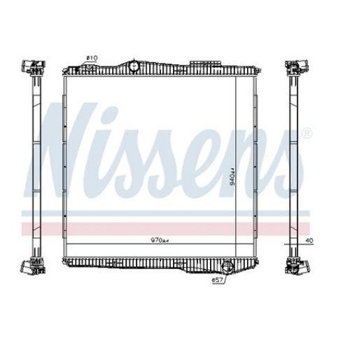 RADYATÖR SCANIA DC 13 ÇERÇEVESİZ Y.M